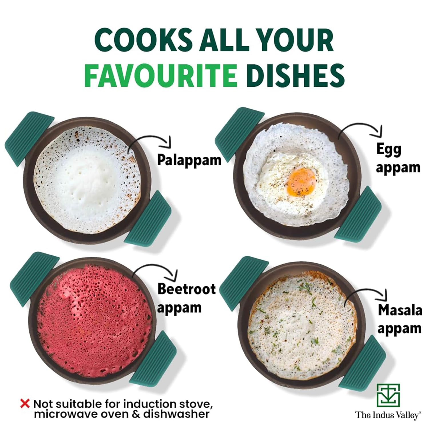 Super Smooth Black Cast Iron Appam Pan With Silicon Grip - 22cm, 8.7 Inch, 1.7 Kg | Gas Compatible, Pre-Seasoned, 100% Toxin-Free, Naturally Non-Stick, Long Lasting Super Smooth Black Cast Iron Appam Pan With Silicon Grip - 22cm, 8.7 Inch, 1.7 Kg | Gas Compatible, Pre-Seasoned, 100% Toxin-Free, Naturally Non-Stick, Long Lasting