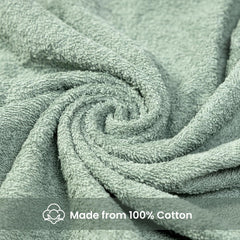 Akiko Home 100% Cotton Trident Series Bath Towels | Premium, Soft, Absorbent, Quick Dry & Durable, Large Size Towel For Men & Women 400 Gsm (Green)
