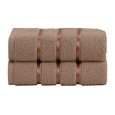 Spread Spain 100% Cotton Hand Towel 600 Gsm | Soft, Fluffy, Super Absorbent & Quick Dry Towels For Pool, Spa & Gym (Brown) -Set Of 2