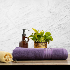 Himêya 100% Cotton Bath Towels 380 Gsm | Large Size Bath Towel For Men & Women (Matt Purple)