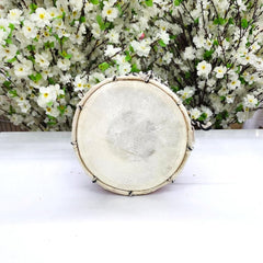 12 Inch Dholak Kids Dhol Or Dholak With 2 Sticks - Brown | Perfectly Symmetric Round Dholak - Dholak For Festival, Wedding, Satsang | Punjabi Dhol Drum, Housewarming Gifts