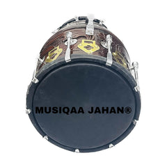 Handmade Sheesham Wood Dholak With Bag - Brown | Perfectly Symmetric Round Dholak - Dholak For Festival, Wedding, Satsang | Very Easy To Tune