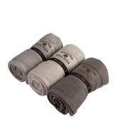 Osia Osia Bamboo Silk Bath Towels 1800 Gsm | Extra Soft Plush & Quick Dry High Absorbency With Large Size Towels (Grey, Beige & Brown) - 3 Pcs