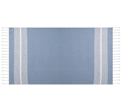 Dolce Casa 100% Cotton Turkish Fouta Towel 400 Gsm | Extra Large Full Size Cotton Bath Towel (Light Blue)