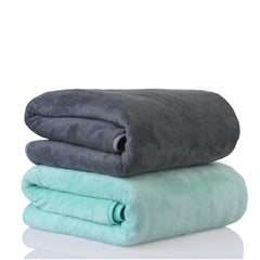 Sellsworld Microfiber Large Bath Towel | Quick Dry Super Absorbent Bath Towel For Men & Women | Towel For Bath, Travel, Gym, Beach, Pool & Yoga (Green & Dark Grey)