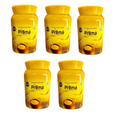 Natural Desi Ghee By Prema | Homemade Rich In Taste & Nutrients Desi Ghee Perfect For Cooking, Frying | 5 Litre (1 Litr * 5) 169.0 Ounce | Jar Pack