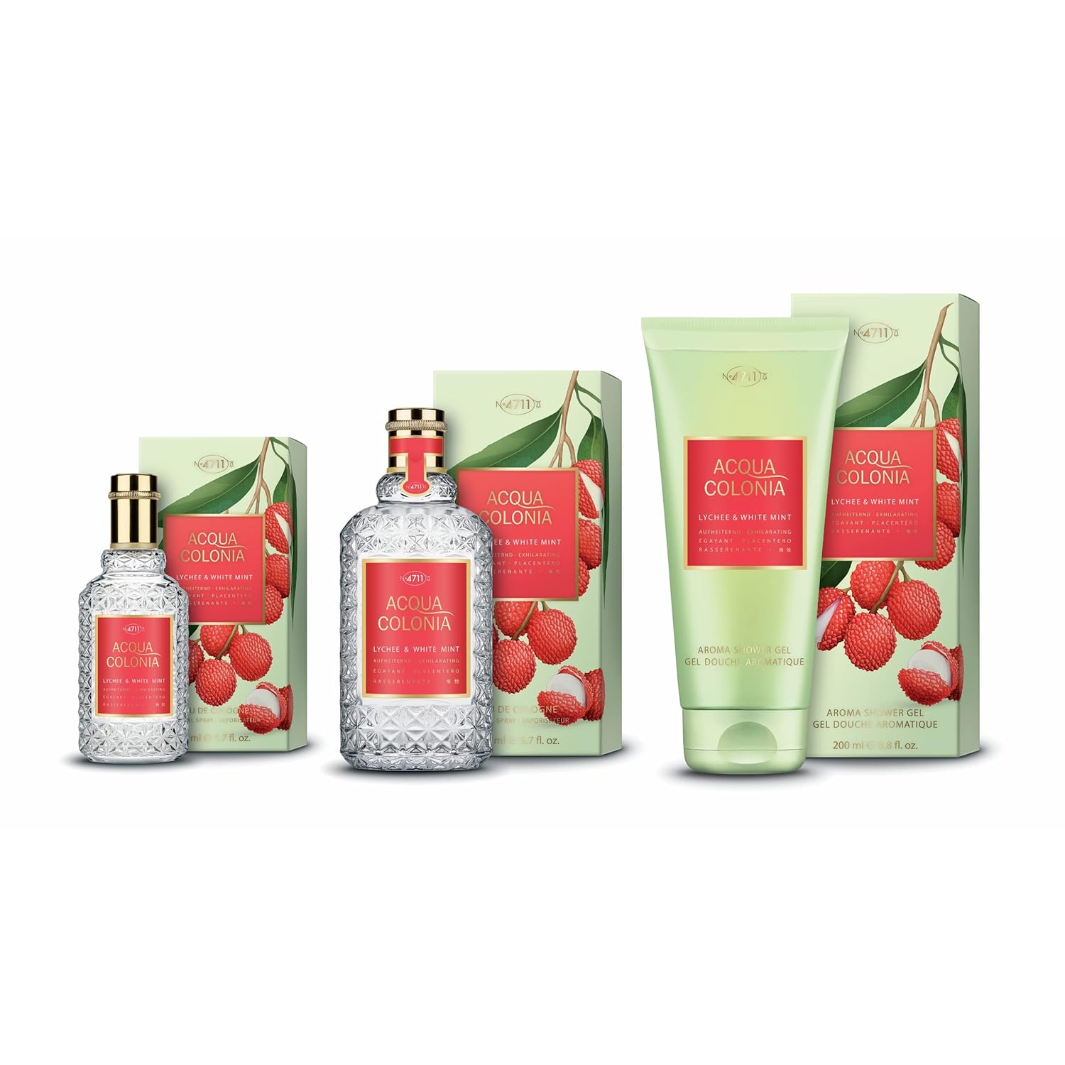 4711 Acqua Colonia Lychee & White Mint Unisex Eau De Cologne 170ml 5.7 Fl.oz. | Best Gift For Love 4711 Acqua Colonia Lychee & White Mint Unisex Eau De Cologne 170ml 5.7 Fl.oz. | Best Gift For Love