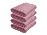Black Gold Ultra Soft Bath Towel 2 Kg | Premium Microfiber, Quick Dry, Highly Absorbent, Oversized Bath Towel Pool, Spa, Travel & Hotel Use (Mauve Pink)- Pack Of 4