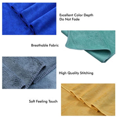 Yellow Weaves Super Soft Microfiber Hand Towels, Gym & Workout Towels 400 Gsm, Multicolour Set Of 4