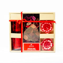 ROSE FLOATING TEALIGHT CANDLES | CANDLE HOLDER | AROMATHERAPY AROMA GIFT SET