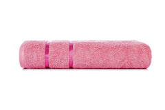 Casa Copenhagen Egyptian Cotton Exotic Hand Towel 400 Gsm (Flamingo Pink)- 2 Pcs