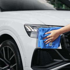 Softspun Microfiber Cloth 450 Gsm | Thick Lint & Streak-Free Multipurpose Cloths Automotive Microfibre Towels (3 Pcs) - Sky Blue