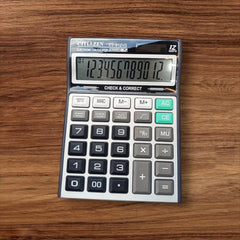 Reet- Electronic Calculator CT-912VII |12 Digit Big Display |112 Steps Check | Addition, Subtraction, Multiplication, Division