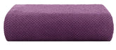 Casa Copenhagen Egyptian Cotton Waffle Large Size Bath Towel 500 Gsm (Dark Purple)