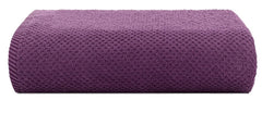 Casa Copenhagen Egyptian Cotton Waffle Large Size Bath Towel 500 Gsm (Dark Purple)