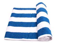 Tharunsha Elite Pure Large Size Cotton Terry Towel 1350 Gsm | For Hair Towel, Gym & Swimming Pool Towel (Navy Blue) - Set Of 3