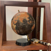 Antique World Globe 8 Inch With Metal Base For Show Piece For Home Decor, Office Table, Office Decor, Study Table Decor, For Kids Learning, Pack Of 1