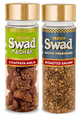 Panjon Swad Chatapta Amla & Roasted Saunf Mouth Fresheners 350gm, (175gm *2 Bottles)