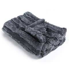 Auto Hub Microfiber Cloth 250 Gsm | Ultra Soft- Edgless & Dual Sided Microfiber Cloth Lint & Streakfree Car Cleaning Cloth - Grey (Pack Of 1)
