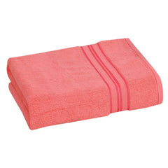 Cotton Bolls Textiles 100% Cotton Bath Towel 600 Gsm | Super Soft & Absorbent Quick-Dry Bath Towel Textured & Durable Cotton Towel (Peach)
