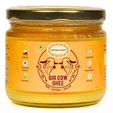 100% Natural A2 Bilona Gir Cow Ghee By Swarnamrit | Traditional Bilona Method Healthy Pure Desi Ghee For Boost Immunity | (300ml) 10.1 Ounce | Jar Pack