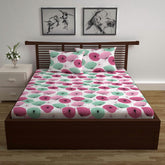 100% Pure Cotton Double Bedsheet For Queen With 2 Pillow Covers - 87 X 100 Inches, Multicolor | Soft & Durable For Everyday Use & Bedroom - All Season Comfort
