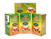 All In One Herbal Lemon Green Tea - Pack Of 4 X 25 Tea Bags | Removes Gastric & Stomach Problems - Low Caffeine, Sugar Less
