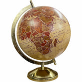 Rotating World Globe 8 Inch With Gold Metal Arc For Education & Learning For Kids & Students, Geography Lovers, Showpiece For Home Decor, Office Desk, Study Table, Gift, Pack Of 1