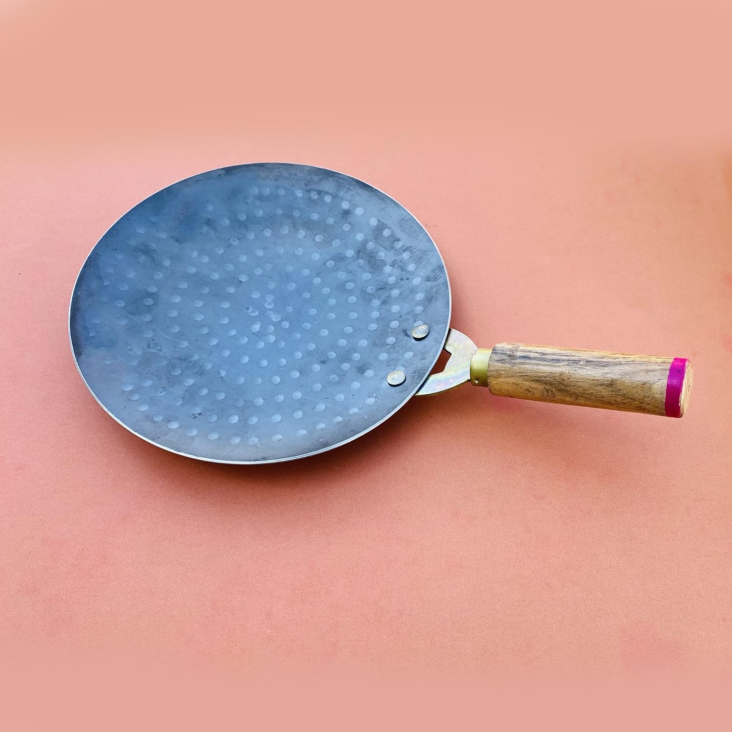 Pure Black Iron Tawa With Wooden Handle, 9 Inches - Heavy Base For Roti, Chapati, Chapati With Wooden Handle Roti Tawa Pure Black Iron Tawa With Wooden Handle, 9 Inches - Heavy Base For Roti, Chapati, Chapati With Wooden Handle Roti Tawa