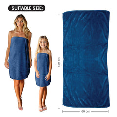 Housse Premium Microfiber Bath Towel 550 Gsm | Extra Large Quick Dry Towels Super Soft Plush | Ultra Absorbent For Home, Swimming, Sports, Travel (Ink Blue)