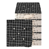 Soft & Comfortable Cotton Chair Cushion Pillow For Sitting, Check Print - Black | Pillow For Office Work & Posture Support | Sitting Cushion & Back Rest For Chair | Pain Relief - Pack Of 6