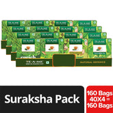 TE-A-ME Green Tea Suraksha Pack - 4 Boxes X 40 Tea Bags | Moringa+ Ashwagandha+ Kadha+ Tulsi Green Tea - Detox Green Tea & Slimming