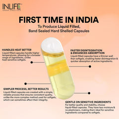 Inlife Garlic Oil Supplement 500mg, Natural Source Of Vitamins, Minerals & Antioxidants, Maintaining Overall Health | 60 Capsules 100gm 0.2lbs