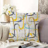 Microfiber Square Pillow Cushion For Sofa & Bed, Multicolor - 16 X 16 Inch | Soft, For Comfort & Back Support | Breathable, Premium Cotton Cushion Cover With Zip, Neck Support - Set Of 1