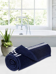 Home Elite Cotton Bath Towel 400 Gsm (Navy Blue)