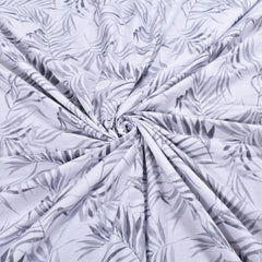 Flat Double Bedsheet With 2 Pillow Covers | Queen Size - 88 X 96 Inches, Grey & White | Durable & Long Lasting Bedsheet
