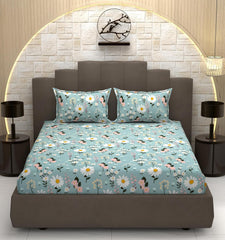 Includes 1 Queen Size Bedsheet With 2 Matching Pillow Covers - 90 X 100 Inches, Multicolor | Ideal For Modern Indian Bedrooms, Guest Rooms, & Everyday Home Use