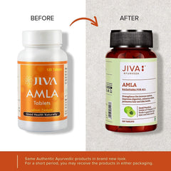 Jiva Amla Tablets 500mg 100% Ayurvedic Tablets, Rich In Vitamin C | 60 Tablets 100gm 0.2lbs