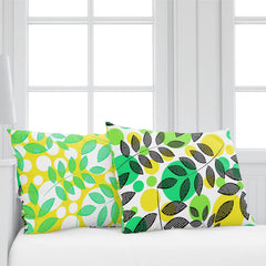Bedsheet For Single Size Bed With 1 Pillow Cover - 57 X 87 Inches, Green & Yellow | Gifts For Wedding Or Anniversary, Surprise, Soft, Breathable, & Comfortable Bedsheet