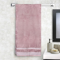 Spaces Hygro Cotton Bath Towel 705 Gsm | Blooms Softer When Washed Ultra Absorbency Dries You Quicker (Light Violet)