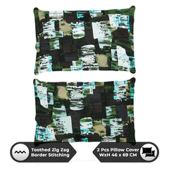 Bedsheets For Double Bed With 2 Pillow Covers - 88 X 100 Inches, Olive Green | Ideal For Home Decor, Guest Home, Hotel