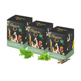 Chayam Fresh Moringa Tulsi Green Tea - Pack Of 3 X 20 Pyramid Tea Bags | 100% Natural Whole Leaf Tea - Improves Digestion, Boosts Immunity | Low Caffeine, Gluten Free