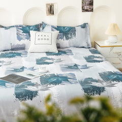 1 Double Bedsheet For Queen Size With 2 Pillow Covers - 88 X 100 Inches, White & Grey | Perfect For Festive Gifting | Soft & Durable For Everyday Use & Bedroom - All Season Comfort