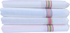 Fancyadda Cotton Bath Towels Combo 600 Gsm | Extra Large Size Towel (White) -Set Of 4