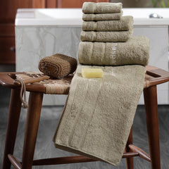 Maspar Amor Ultra Soft 2 Hand + 2 Bath & 2 Face Towel 1600 Gsm (Green) - 6 Pcs