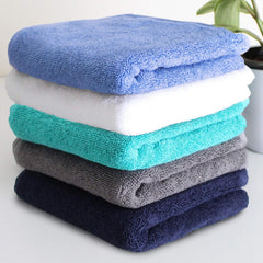 Heelium Bamboo Hand Towel 1000 Gsm | Ultra Absorbent & Anti-Bacterial 3x Softer Than Cotton Towels Pack Of 5 - Blue, Grey, Teal, White & Iris