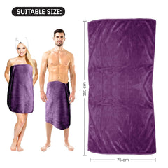 Housse Premium Microfiber Bath Towel 550 Gsm | Extra Large Quick Dry Towels For Women & Men | Super Soft Plush | Ultra Absorbent For Home Swimming Sports & Travel (Wine)