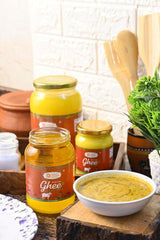 100% Pure A2 Bilona Desi Cow Ghee By Salasar Organic | Bilona Method Curd-Churned Pure Desi Ghee Good For Cooking | (250ml) 8.4 Ounce | Jar Pack