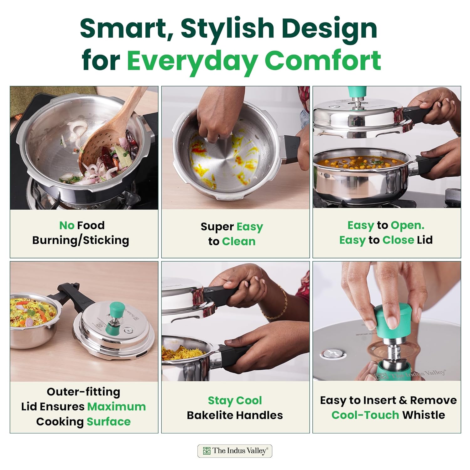 Tri-Ply Stainless Steel Outer Lid Pressure Pan For 1-2 People - Very Small, 2 Liters, 1.4 Kg | Induction Friendly, ISI-Certified, Nonstick 3-Layer Body, 100% Pure & Toxin-Free, 5 Years Warranty Tri-Ply Stainless Steel Outer Lid Pressure Pan For 1-2 People - Very Small, 2 Liters, 1.4 Kg | Induction Friendly, ISI-Certified, Nonstick 3-Layer Body, 100% Pure & Toxin-Free, 5 Years Warranty