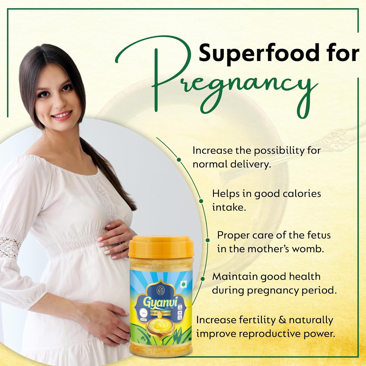 Pure Organic Desi Ghee By Gyanvi | High In Nutritious & Healthy Pure Desi Ghee For Used For Sweets | 3 Litre (1 Litr * 3) 101.4 Ounce | Plastic Bottle Pure Organic Desi Ghee By Gyanvi | High In Nutritious & Healthy Pure Desi Ghee For Used For Sweets | 3 Litre (1 Litr * 3) 101.4 Ounce | Plastic Bottle